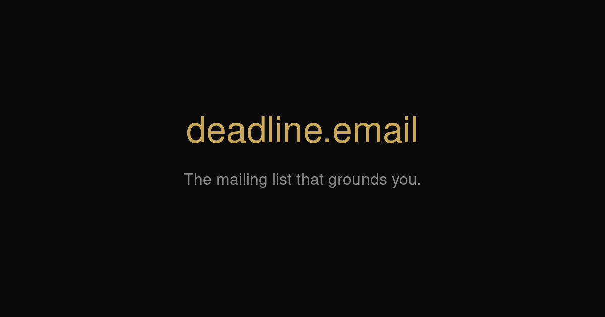 deadline.email image